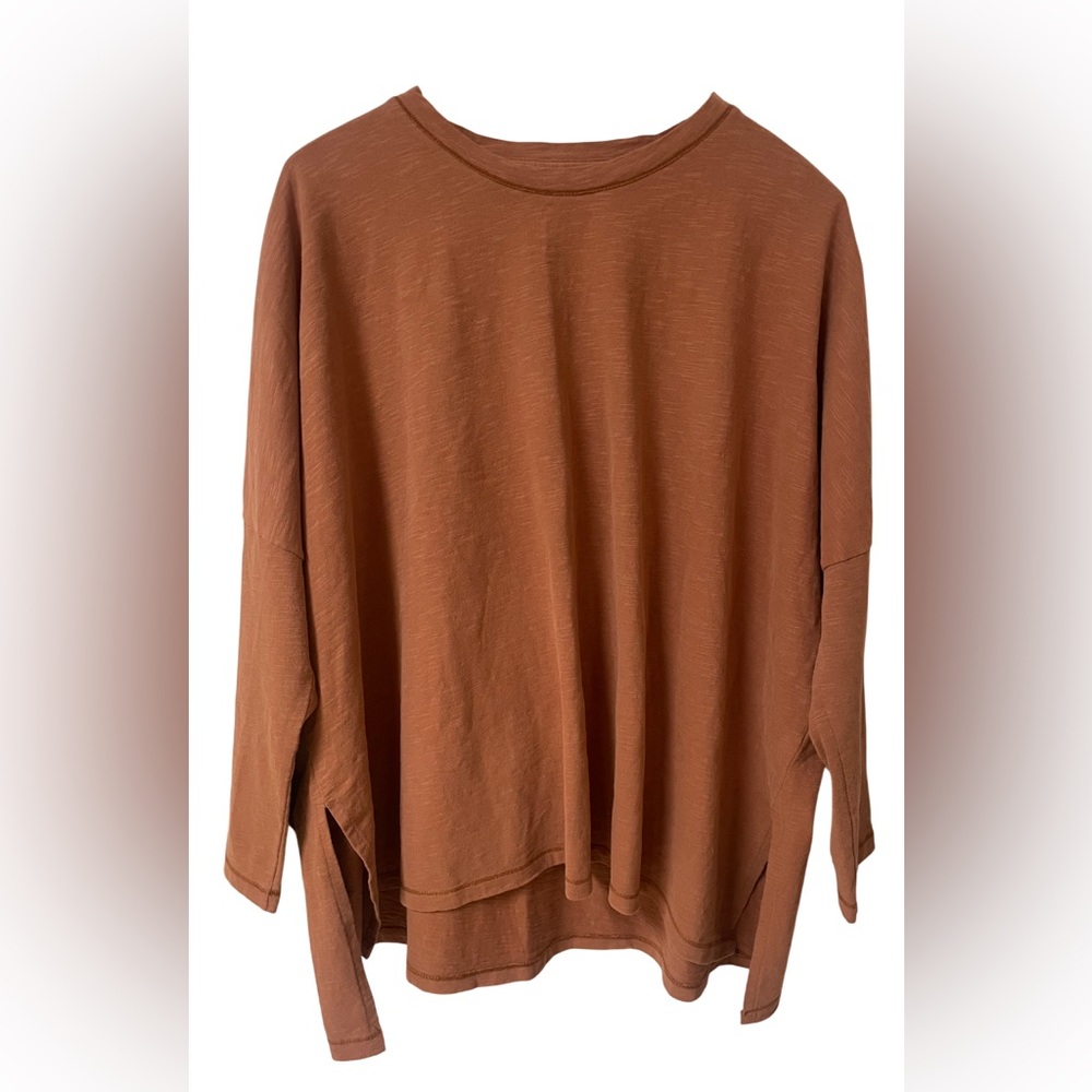 Mersea Top Shirt One Size OS Cotton Orange Travel Spring Summer Quiet Luxury